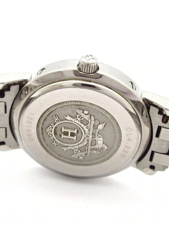 HERMES Clipper CL4.220 1****** Silver Gold Women\'s Wrist Watch main image 15